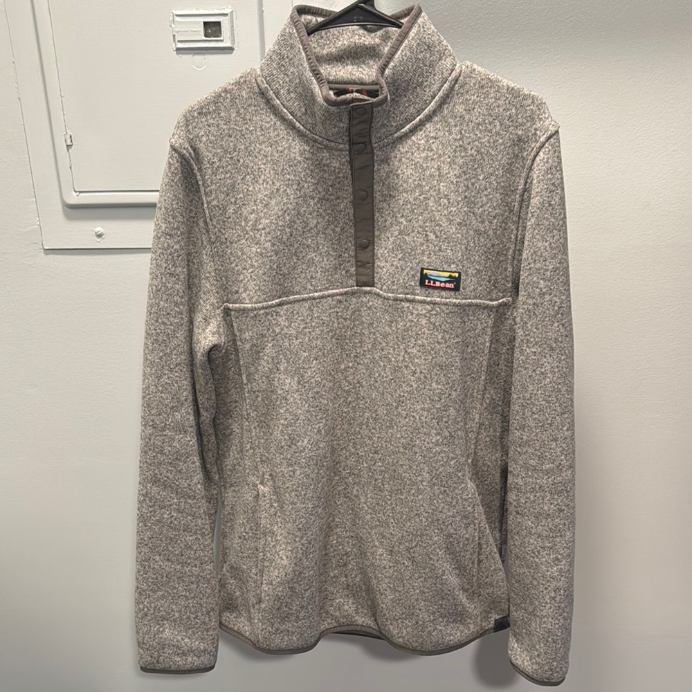 L.L.Bean Gray Pullover Fleece